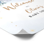 Blumen über dem Mond Willkommen Poster (Ecke)