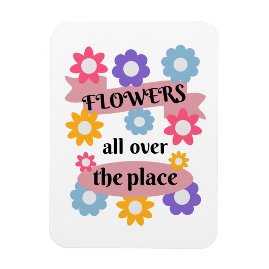 Blumen überall magnet (Vertikal)