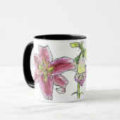 Blumen-Überlastungs-Tasse Tasse (Vorderseite Links)