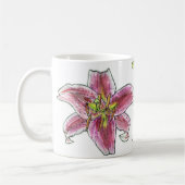 Blumen-Überlastungs-Tasse Tasse (Links)