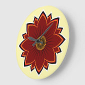 Blumen Uhr - Florales Design (Winkel)