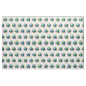 Blumen um die Erde Stoff (Fat Quarter (45,7 x 55,9 cm))