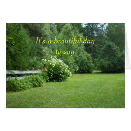 Blumen und Bäume Rasen-Szene