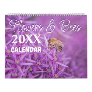 Blumen und Bienen Florale Natur 2027 Kalender