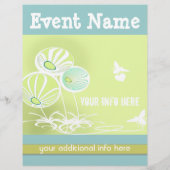 Blumen und Bienen Flyer (Hinten)