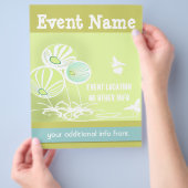 Blumen und Bienen Flyer (Hand)
