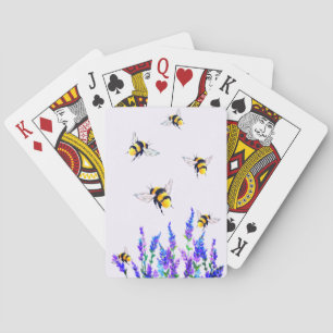 Blumen und Bienen Spielkarten