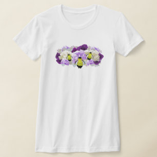 Blumen und Bienen T-Shirt