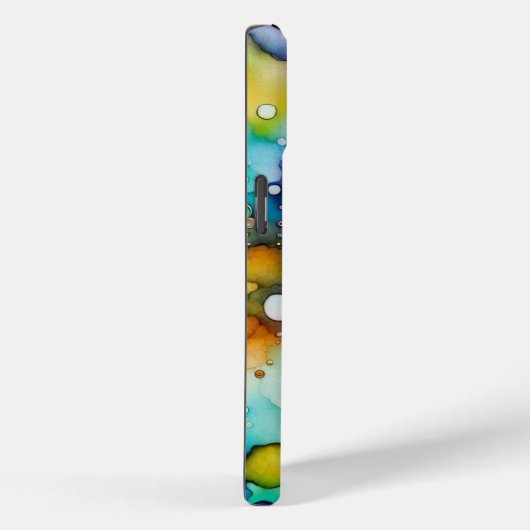 Blumen und Blasen Abstrakt Case-Mate iPhone Hülle (Rückseite / Rechts)