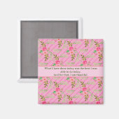 Blumen und Blätter Bestätigungsmagnet Magnet (Vorderseite/Rückseite)