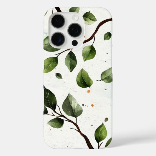 Blumen und Blätter Case-Mate iPhone Hülle (Rückseite)