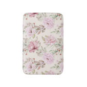 Blumen- und Blätter in nahtlosen Mustern Badematte (Vorderseite Vertikal)