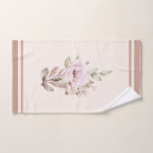 Blumen- und Blätter in nahtlosen Mustern Badhandtuch Set (Handtuch)