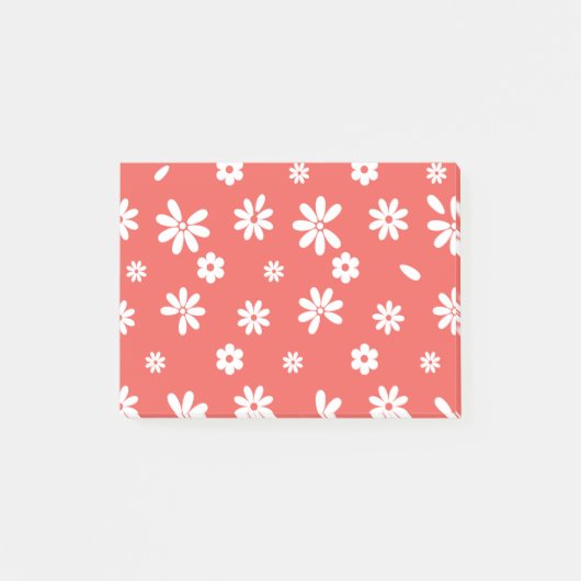 Blumen und Blütenblätter 1 Post-it Klebezettel (Vorderseite)