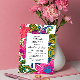 Blumen- und botanisches Brautparty Einladung