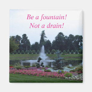 Blumen und Brunnen, sind ein Brunnen nicht ein Magnet