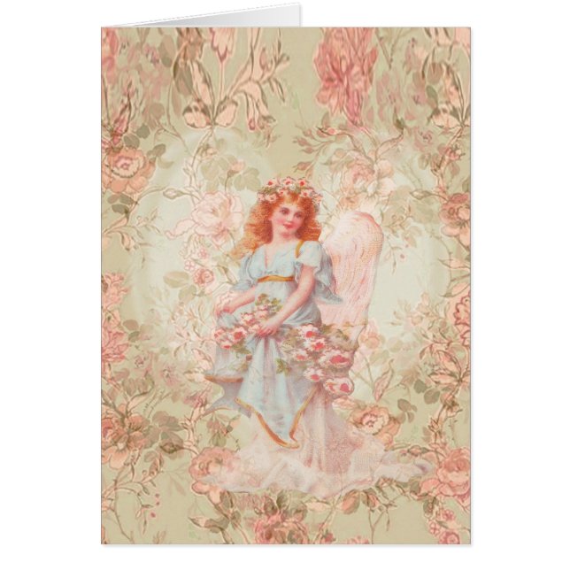 Blumen und Engels-Vintage Collage (Vorne)