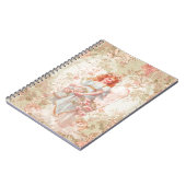 Blumen und Engels-Vintage Collage Notizblock (Linke Seite)