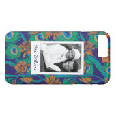 Blumen und Federn | addieren Ihr Foto u. nennen Case-Mate iPhone Hülle (Rückseite (Horizontal))