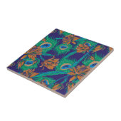 Blumen und Federn Fliese (Seite)