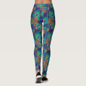 Blumen und Federn Leggings (Rückseite)