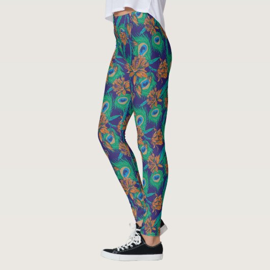 Blumen und Federn Leggings (Links)