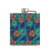 Blumen und Federn | Monogramm Flachmann (Rückseite)