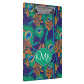 Blumen und Federn | Monogramm Klemmbrett (Rechts)