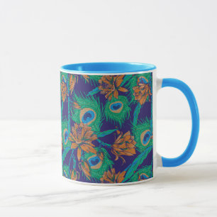 Blumen und Federn Tasse