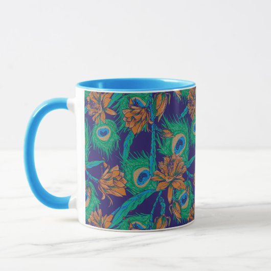 Blumen und Federn Tasse (Links)