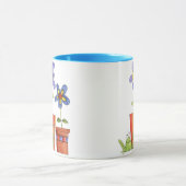Blumen- und Frosch-Tasse Tasse (Zentrum)