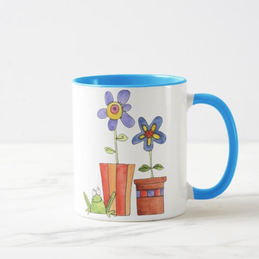 Blumen- und Frosch-Tasse Tasse (Rechts)