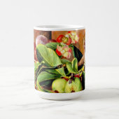 Blumen und Früchte der Mangostane; Singapur-Affe Kaffeetasse (Mittel)