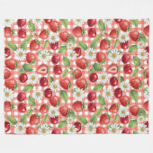 Blumen und Früchte Fleecedecke (Vorderseite (Horizontal))