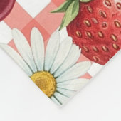 Blumen und Früchte Fleecedecke (Ecke)