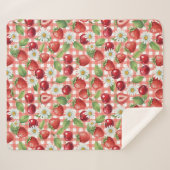 Blumen und Früchte Sherpadecke (Vorderseite (Horizontal))