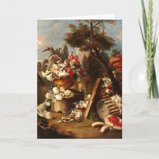 Blumen und Fruchtleben Karte (Vorderseite)