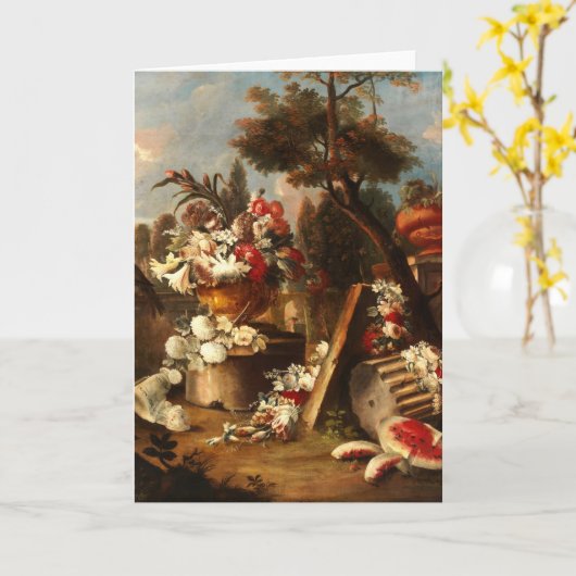 Blumen und Fruchtleben Karte (Gelbe Blume)