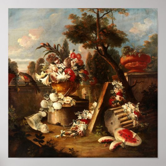 Blumen und Fruchtleben Poster (Vorne)