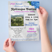 Blumen- und Gartenschau - individuelle Flyer (Hand)