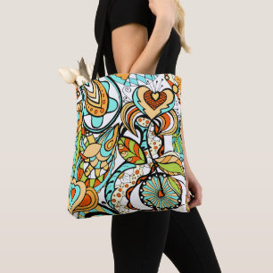 Blumen und Glamour nahtlos modern Tasche