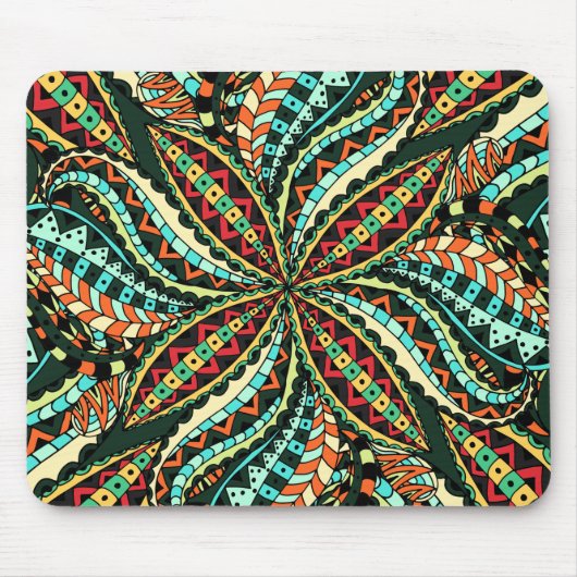Blumen und Glamour Nahtlos stilvoll Mousepad (Vorne)