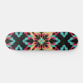Blumen und Glamour Nahtlose Mode Niedlich Skateboard (Horizontal)