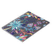 Blumen und Glamour Nahtlose Muster Frühjahr Niedli Notizblock (Linke Seite)