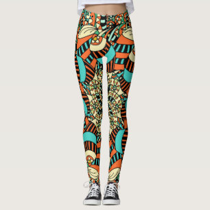 Blumen und Glamour Nahtlose Muster-Mode Leggings