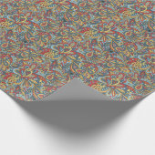 Blumen und Glamour Nahtlose Muster Mode Niedlich Geschenkpapier (Ecke)