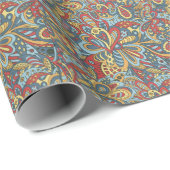 Blumen und Glamour Nahtlose Muster Mode Niedlich Geschenkpapier (Rolleneckpunkt)