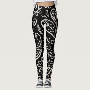 Blumen und Glamour Nahtlose Muster Moderne Niedlic Leggings