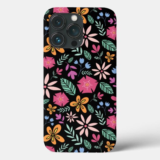 Blumen und Glamour Nahtlose Muster natürlich Case-Mate iPhone Hülle (Rückseite)