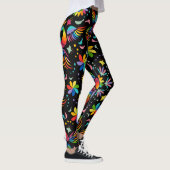 Blumen und Glamour nahtloser Sommer Leggings (Rechts)